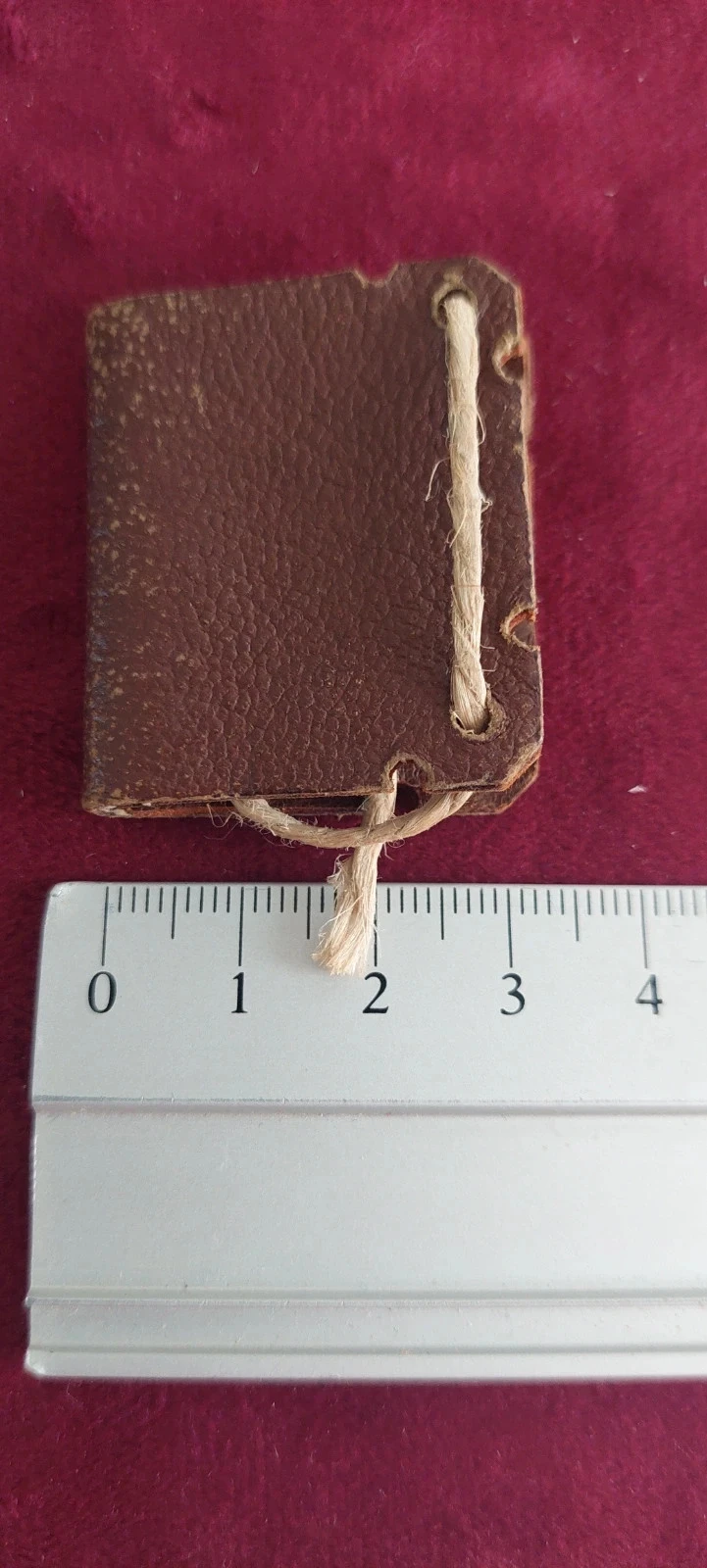 Carnet porte-photo de poche miniature ancien (Style Cabinet de Curiosités / Trench Art) – photo 2